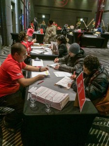 Registration Drive at the Hard Rock Hotel